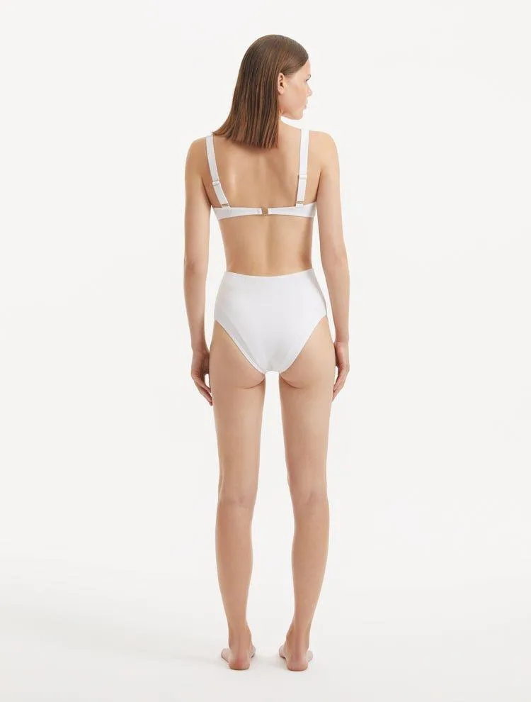 Adva White Bikini Top