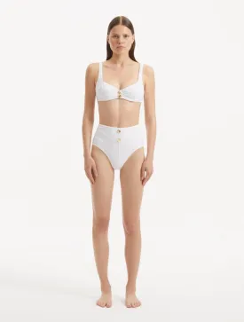 Adva White Bikini Top