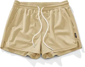 AIMPACT Mens Mesh Running Shorts 3 Inch Quick Dry Gym Athletic Workout Shorts for Men with Pockets