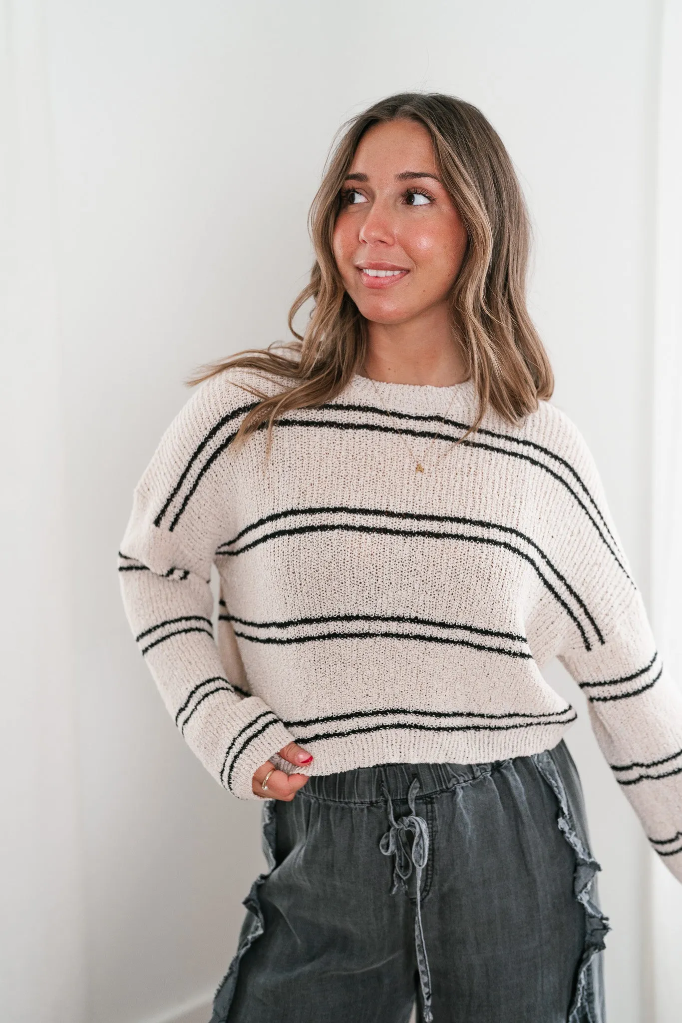 All Mine Cropped Knit Top
