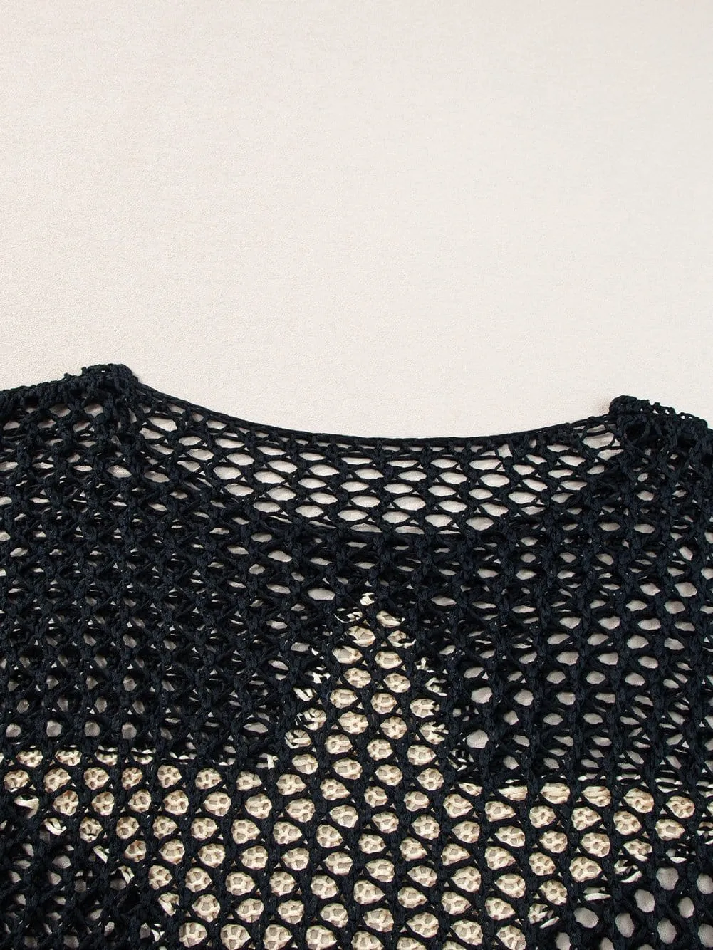 Alluring Crochet Knit Top with Star
