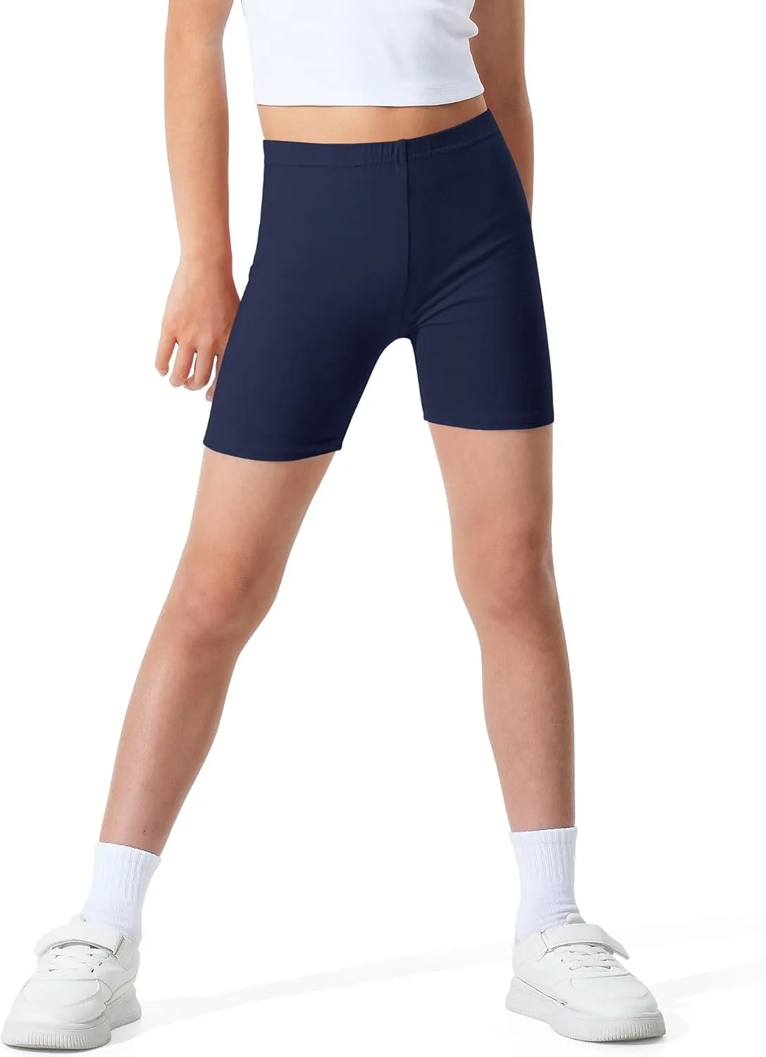 BOOPH Girls Volleyball Bike Shorts Toddler Kids Athletic Cartwheel Dance Compression Shorts 3 Pack
