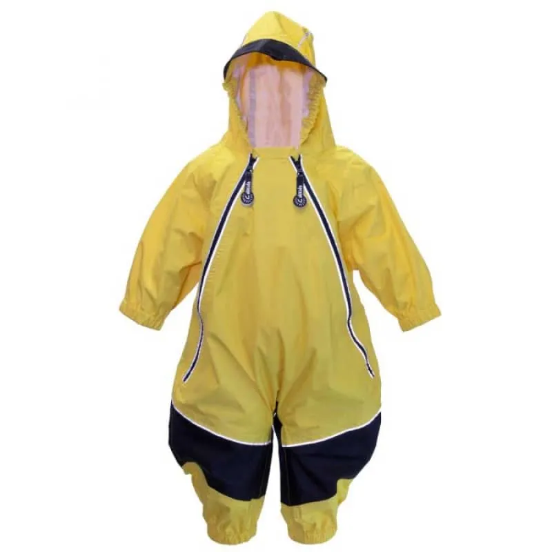 Calikids 2 Zipper Mid Season Shell Rain Suit- Yellow