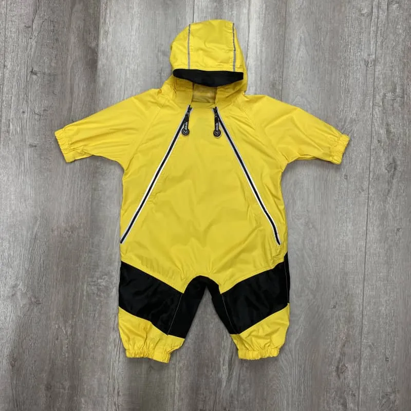 Calikids 2 Zipper Mid Season Shell Rain Suit- Yellow