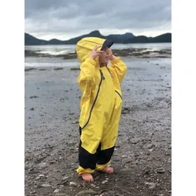 Calikids 2 Zipper Mid Season Shell Rain Suit- Yellow