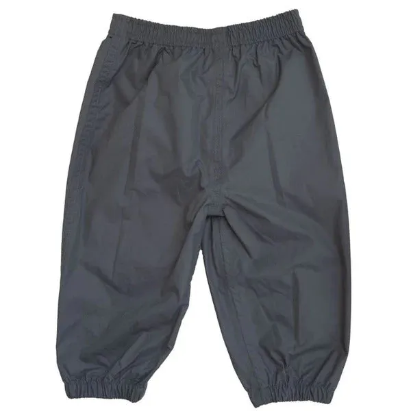 Calikids Mid Season Fleece Lined Nylon Splash Pant 12M-6Y-Navy, Grey, Black