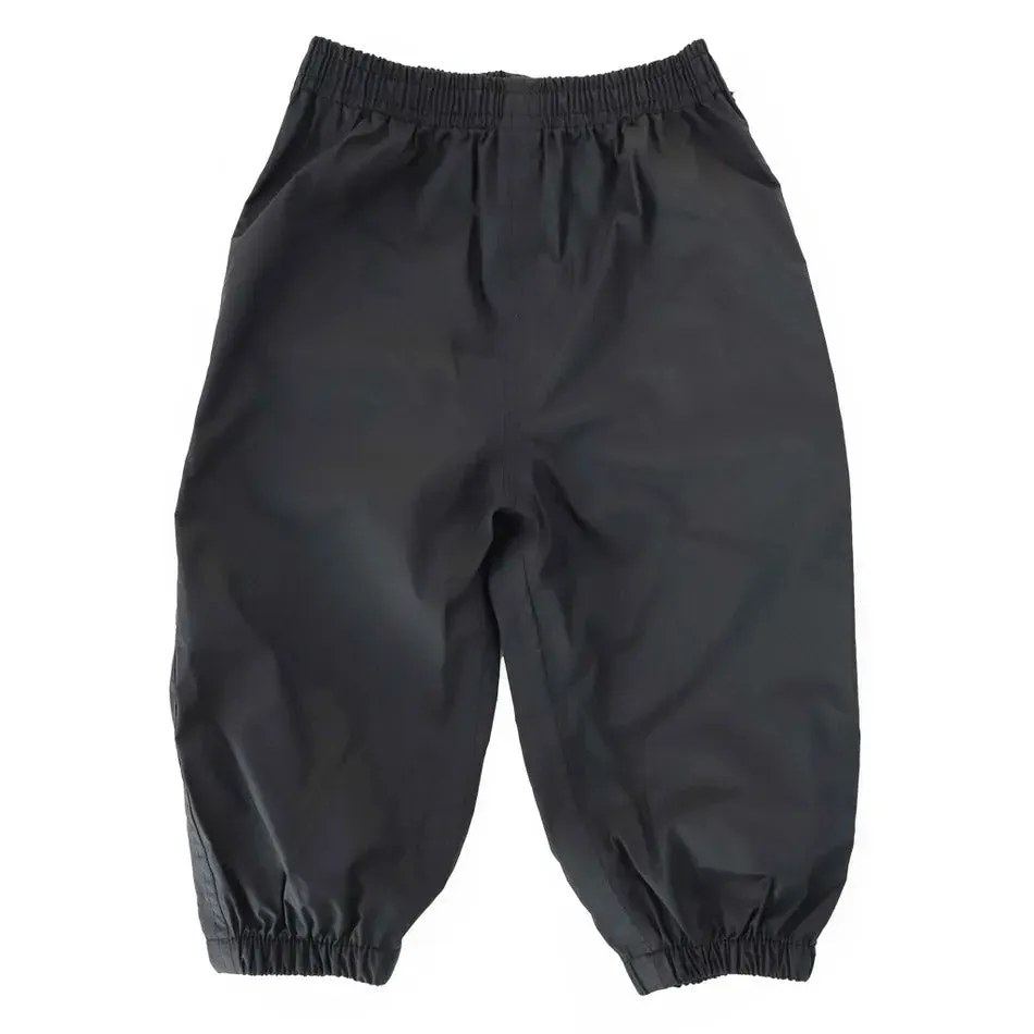 Calikids Mid Season Fleece Lined Nylon Splash Pant 12M-6Y-Navy, Grey, Black
