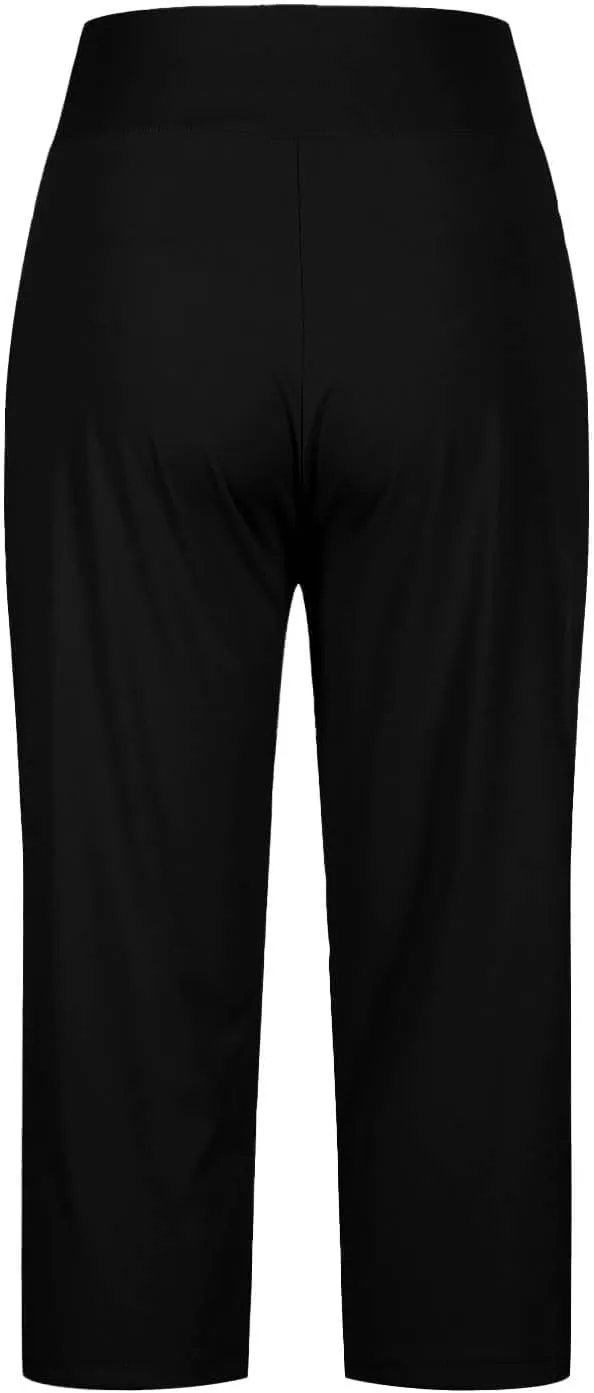 Capri Pants for Women Stretch High Waisted Crop Office Work Pants Summer Casual Capris Slacks Yoga Dress Pant