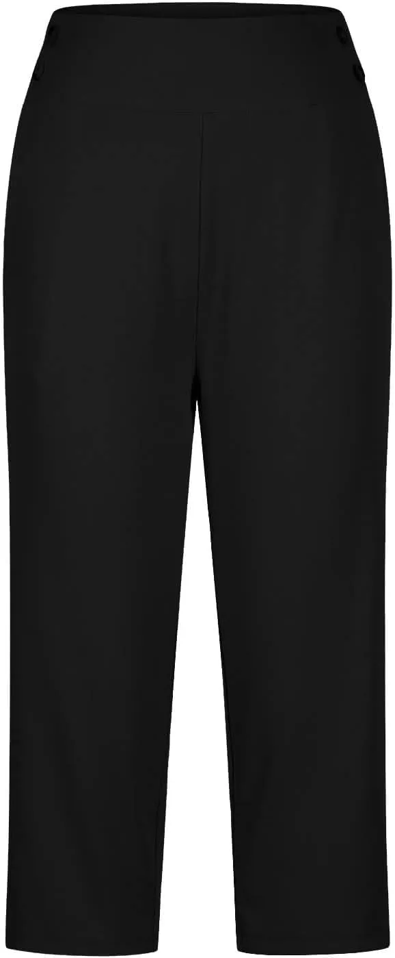 Capri Pants for Women Stretch High Waisted Crop Office Work Pants Summer Casual Capris Slacks Yoga Dress Pant