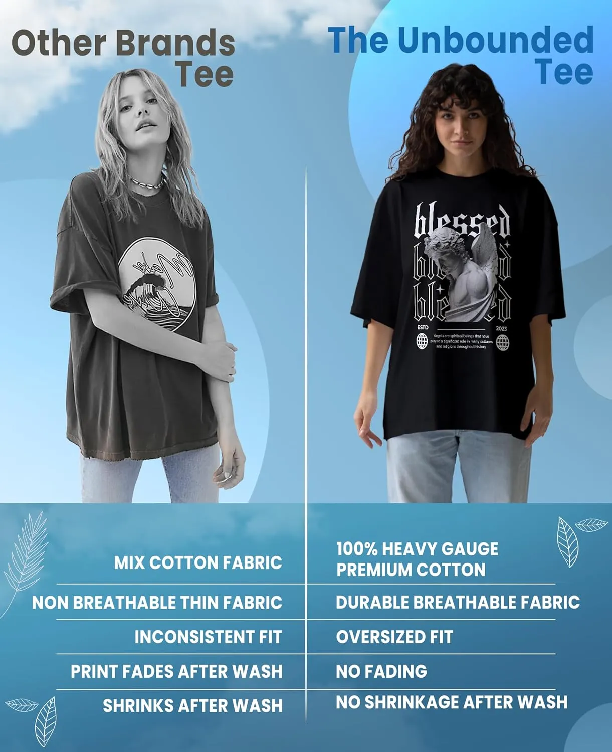Cat Lover Anime Oversized T-Shirts for Women, 100% Cotton T-Shirts, Perfect for Casual Wear & Gifting | WB.6.44