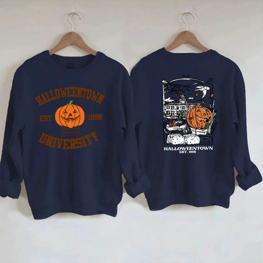Cozy Halloweentown University Sweatshirt – Two-Sided Print 🎃👻