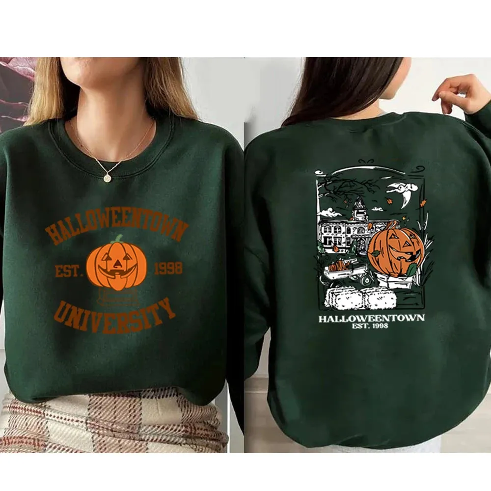 Cozy Halloweentown University Sweatshirt – Two-Sided Print 🎃👻