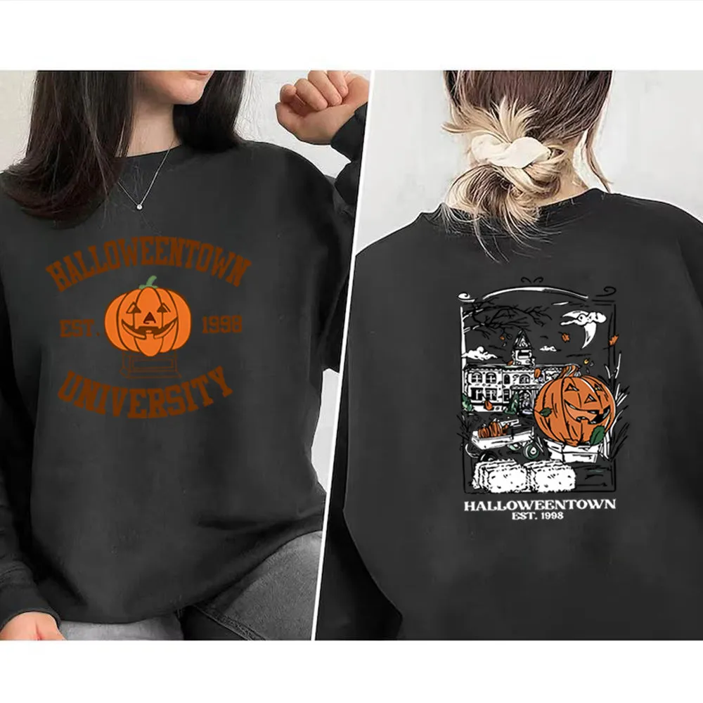 Cozy Halloweentown University Sweatshirt – Two-Sided Print 🎃👻