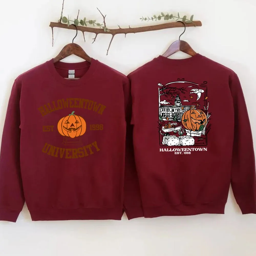 Cozy Halloweentown University Sweatshirt – Two-Sided Print 🎃👻