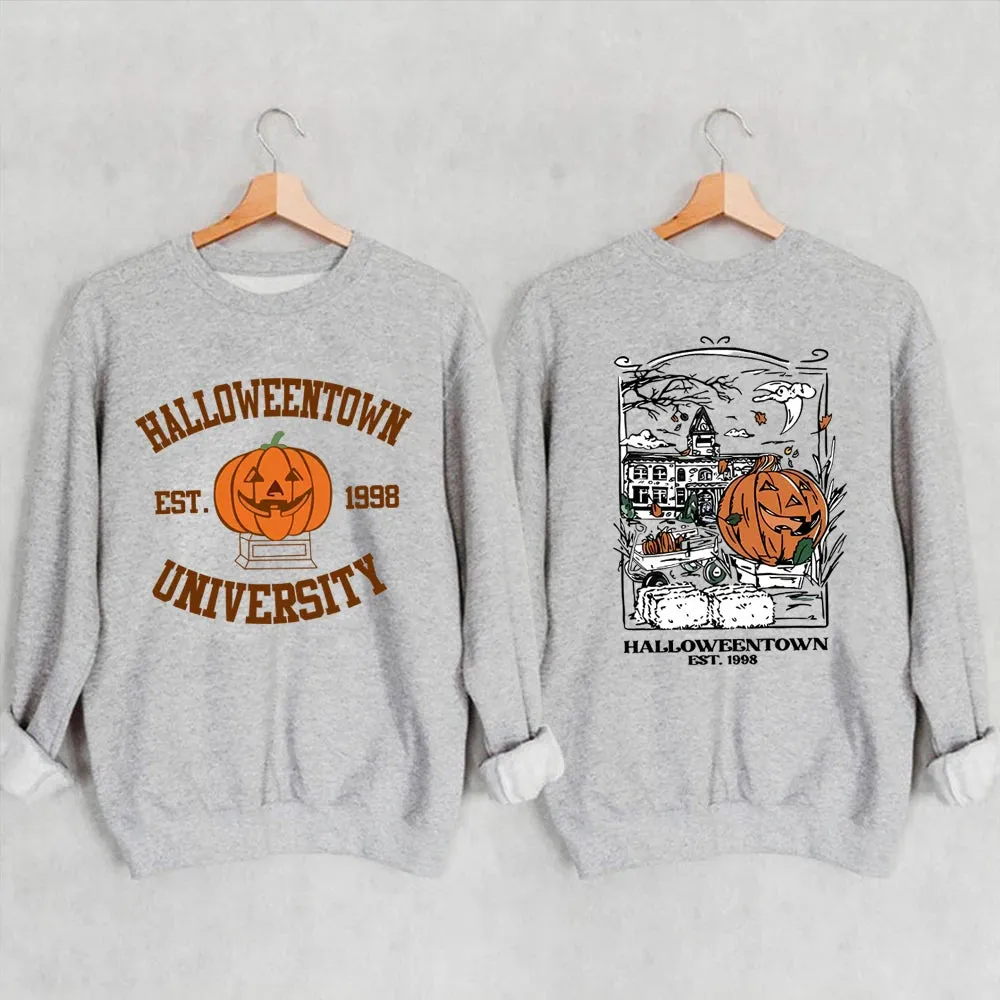 Cozy Halloweentown University Sweatshirt – Two-Sided Print 🎃👻