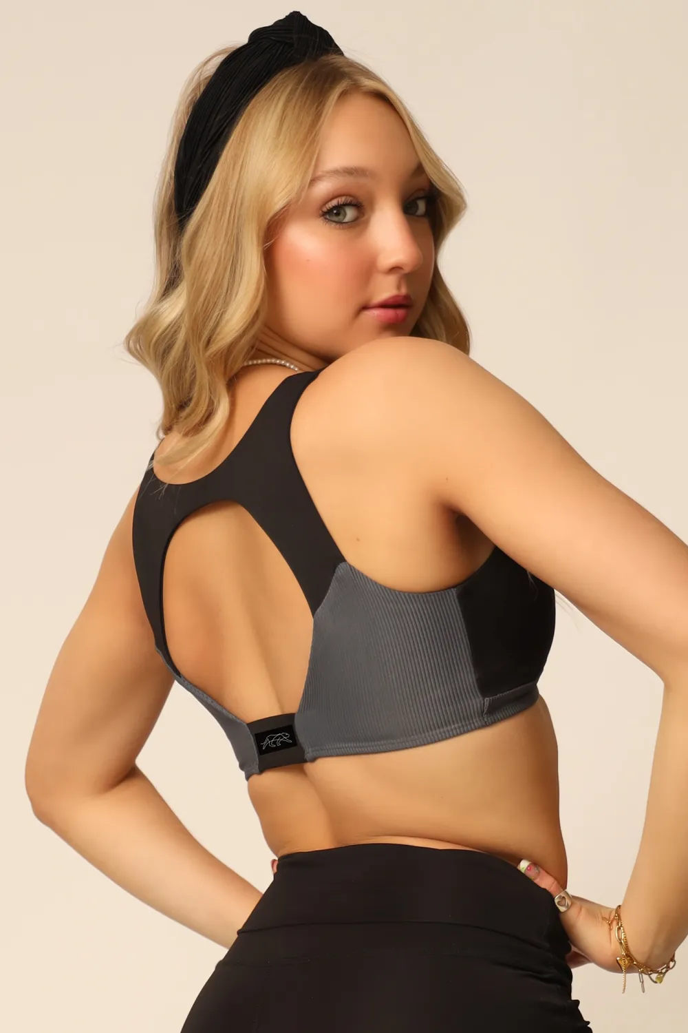 Creek Crop Top - Smoke