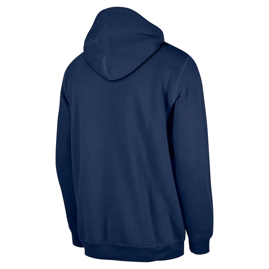 DENVER BRONCOS MEN'S 2024 NFL SIDELINE 3RD DOWN PLAID PULLOVER HOODED SWEATSHIRT