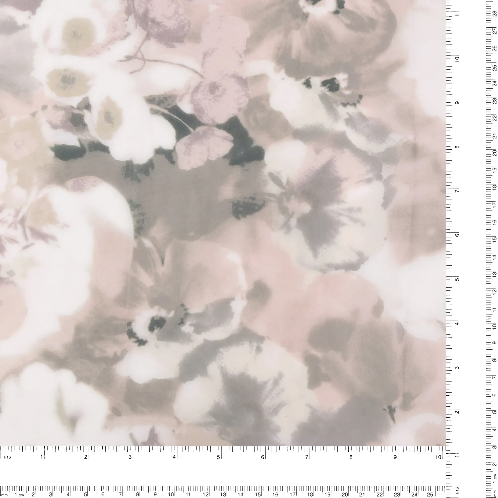 Digital Printed Chiffon - GARDENIA - 003 - Grey