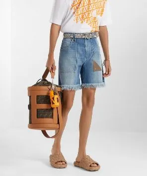 FENDI Men's Mini Washed Shorts
