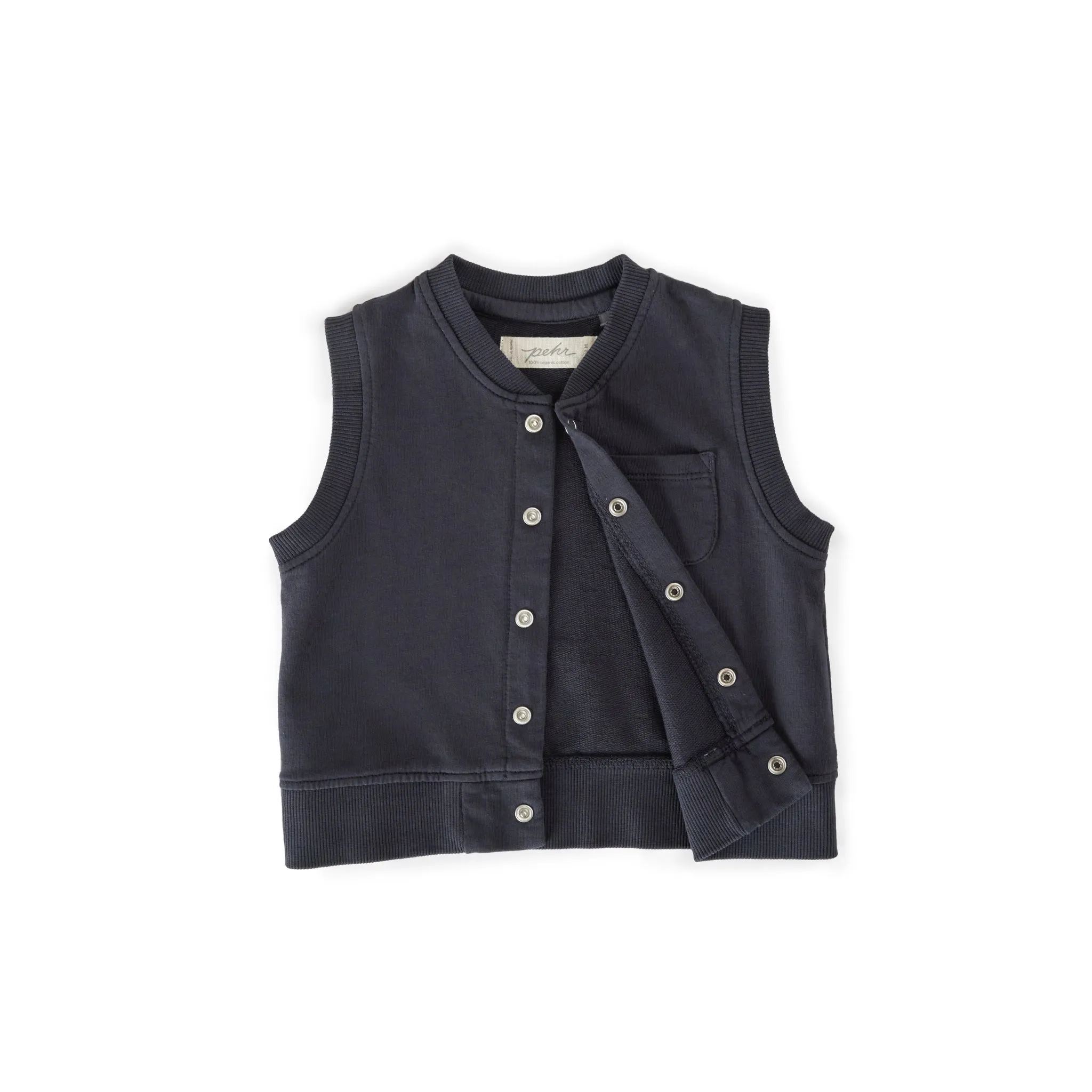 French Terry Patch Pocket Vest