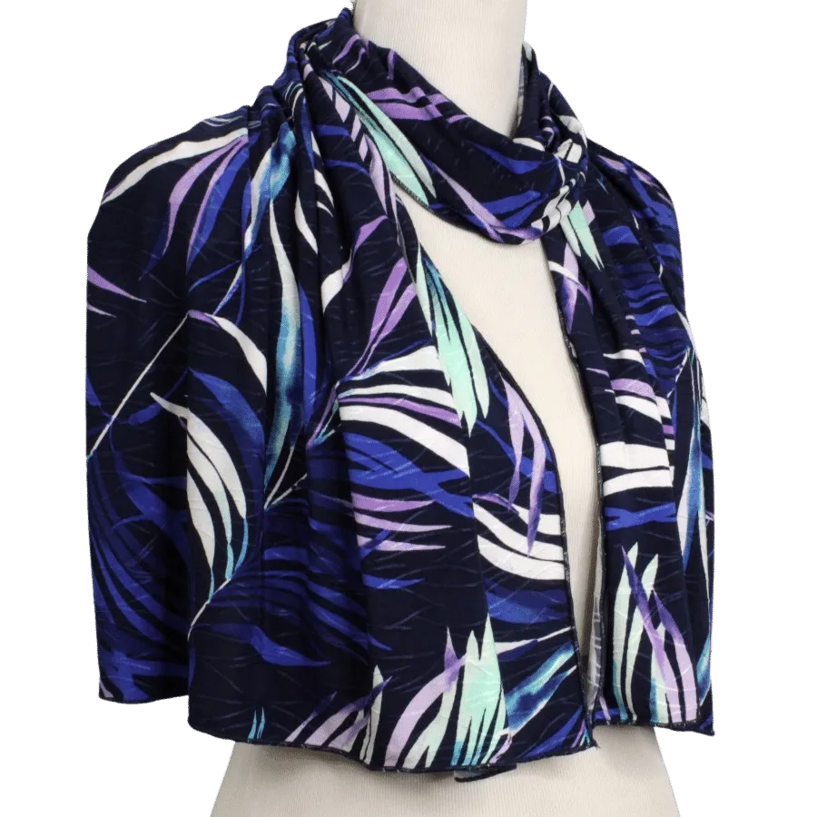 Freshly Warm Smooth  Patterned Jersey Hijab  - Soft & Cool "Zibde Feel"