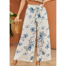 Hey Vacay Floral Wide Leg Pants