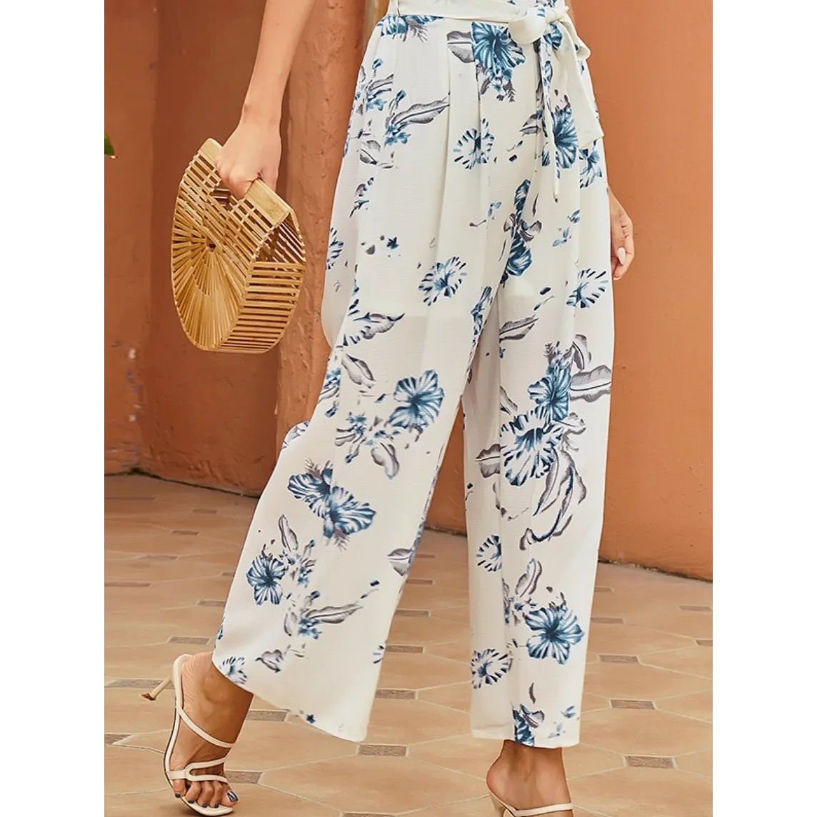 Hey Vacay Floral Wide Leg Pants