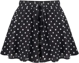 HOW'ON Women's Summer Casual Comfy Culottes Shorts Elastic Waist Wide Leg Shorts