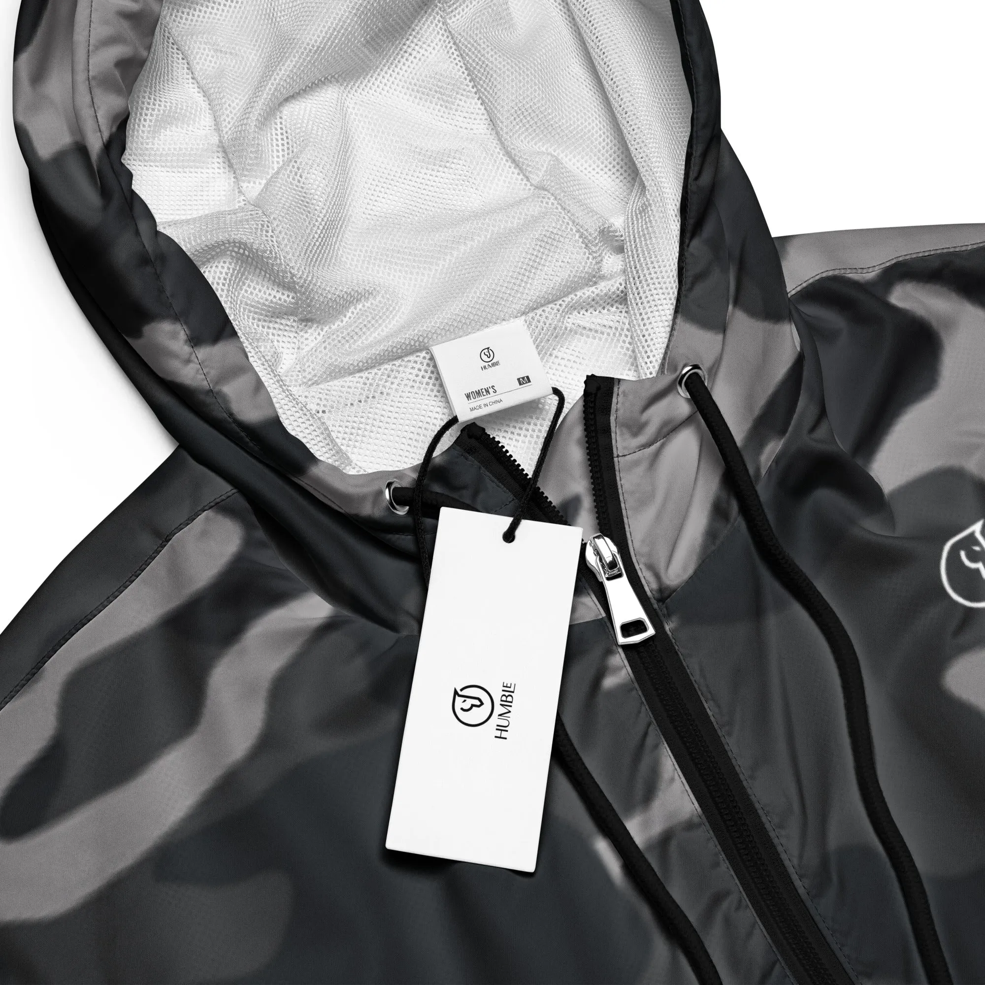 Humble Sportswear™ Women’s Faded Camo Cropped Windbreaker