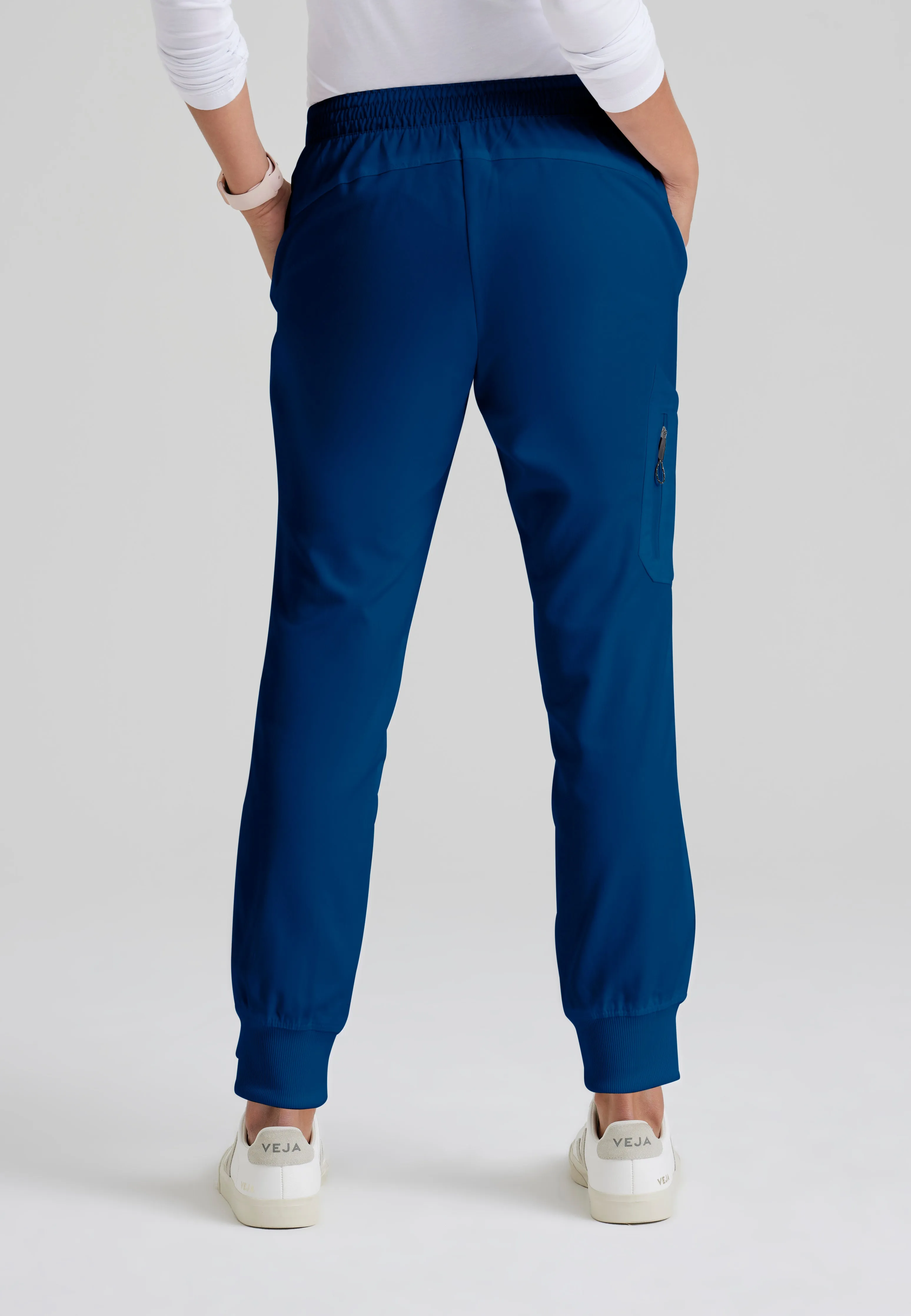 Kira 5-Pocket Mid-Rise Jogger Scrub Pant