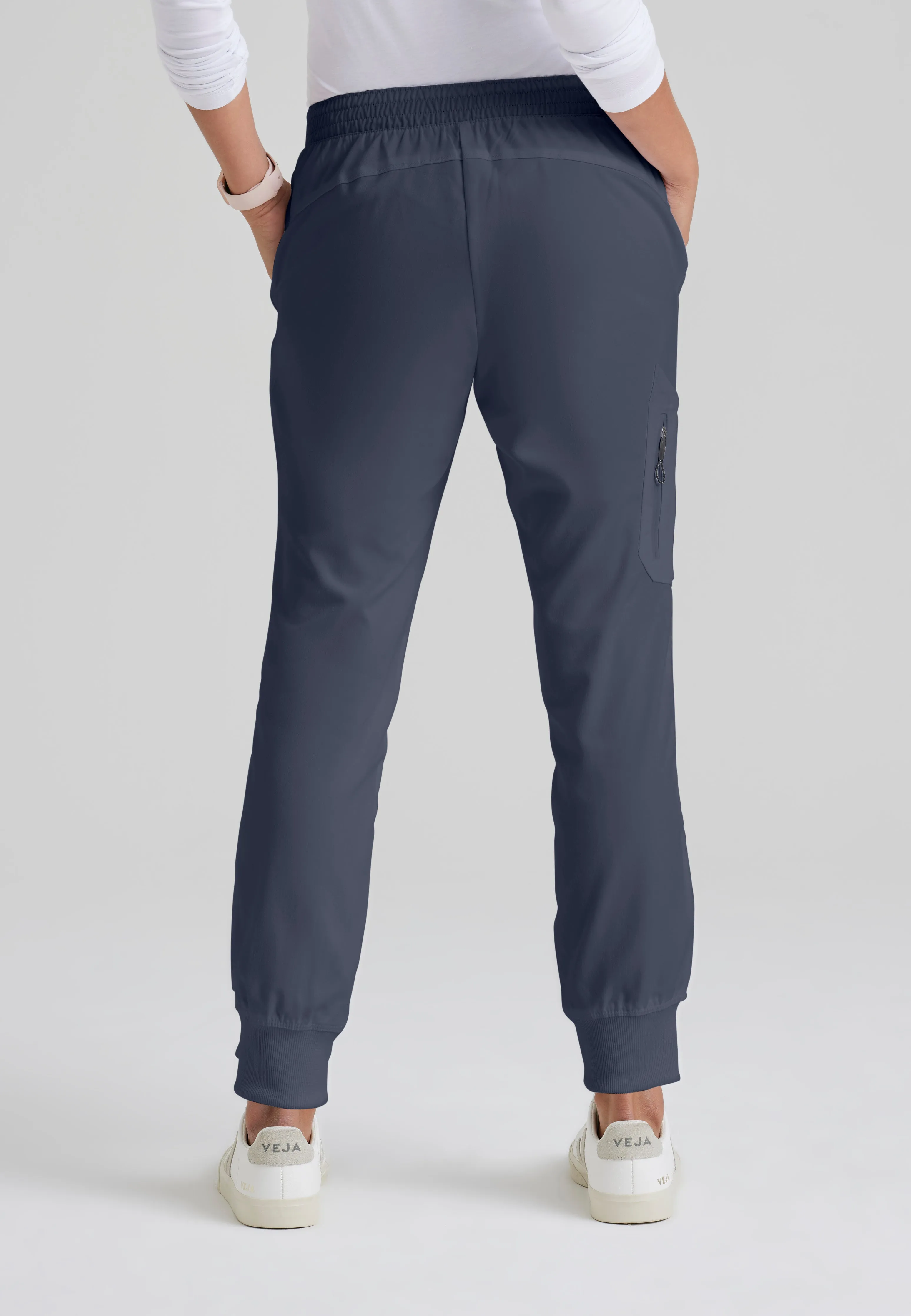 Kira 5-Pocket Mid-Rise Jogger Scrub Pant