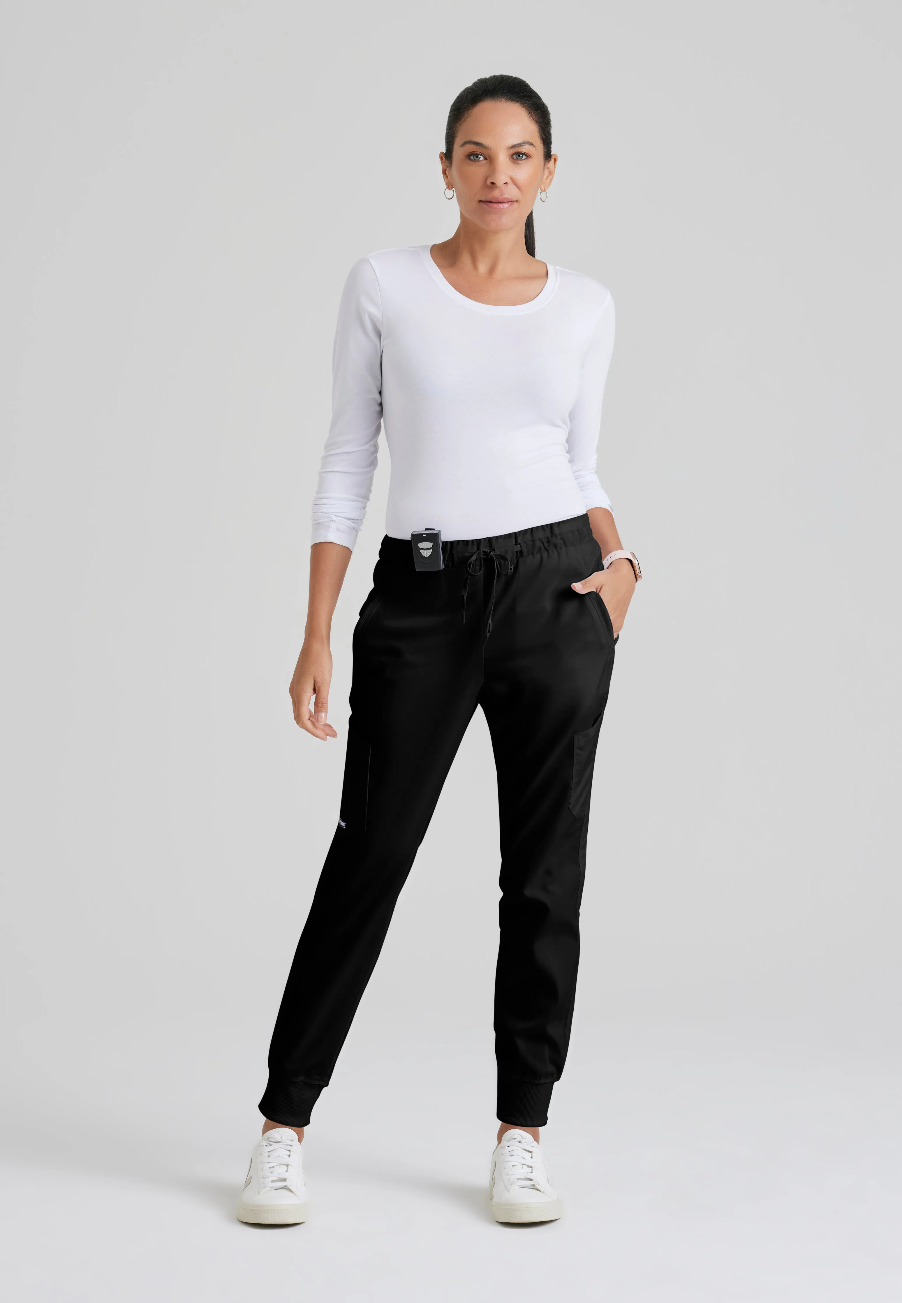 Kira 5-Pocket Mid-Rise Jogger Scrub Pant