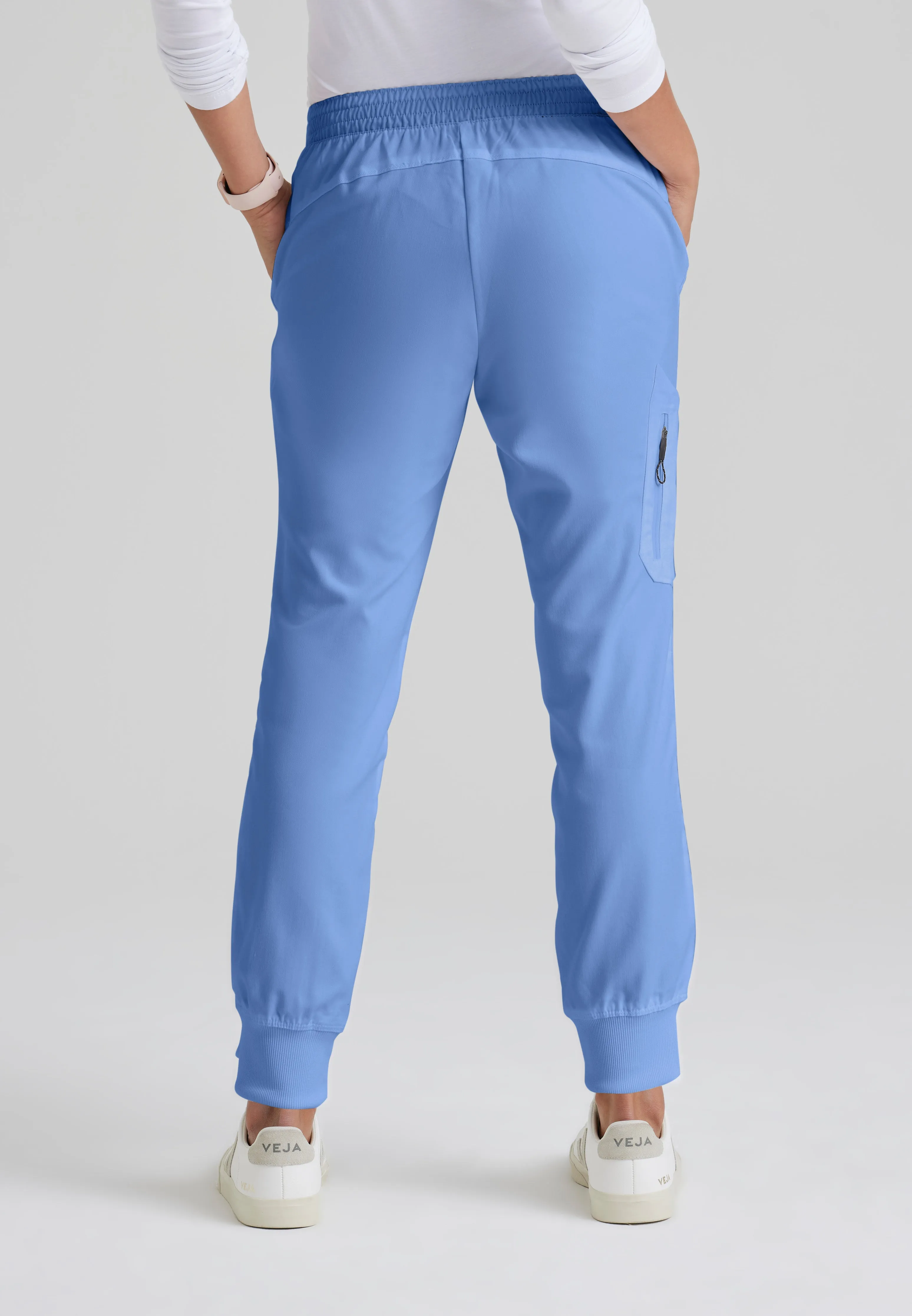 Kira 5-Pocket Mid-Rise Jogger Scrub Pant