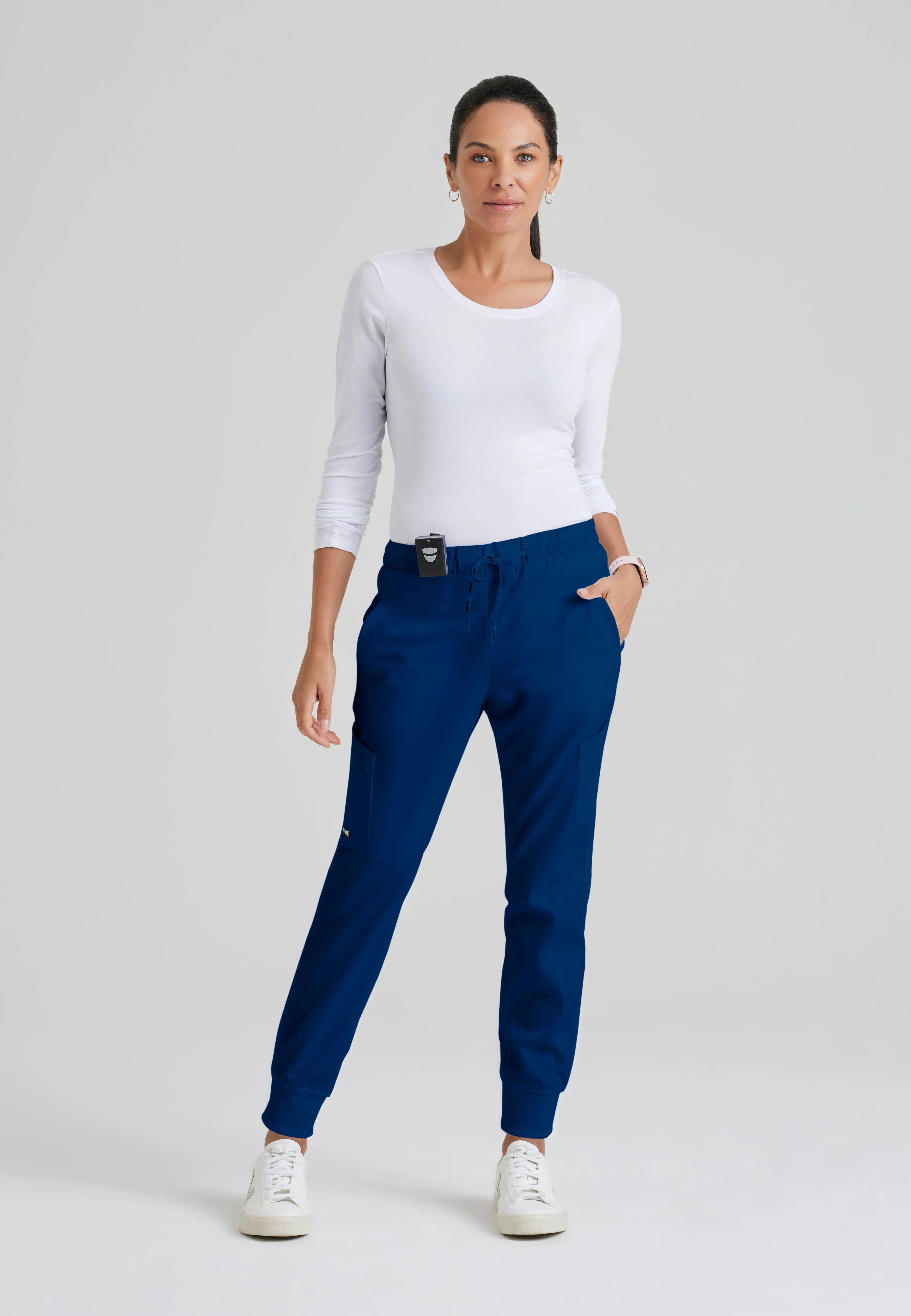 Kira 5-Pocket Mid-Rise Jogger Scrub Pant