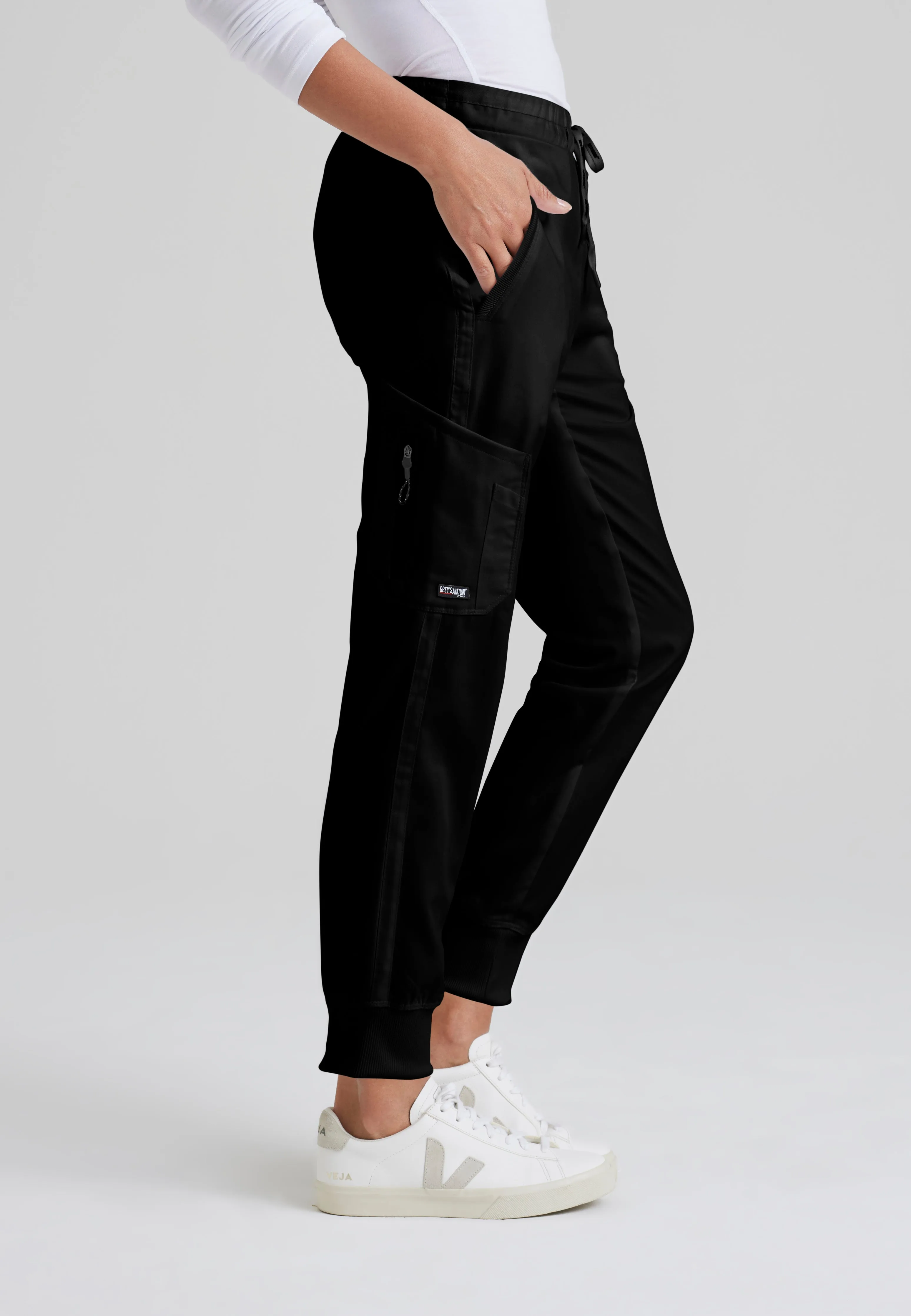 Kira 5-Pocket Mid-Rise Jogger Scrub Pant
