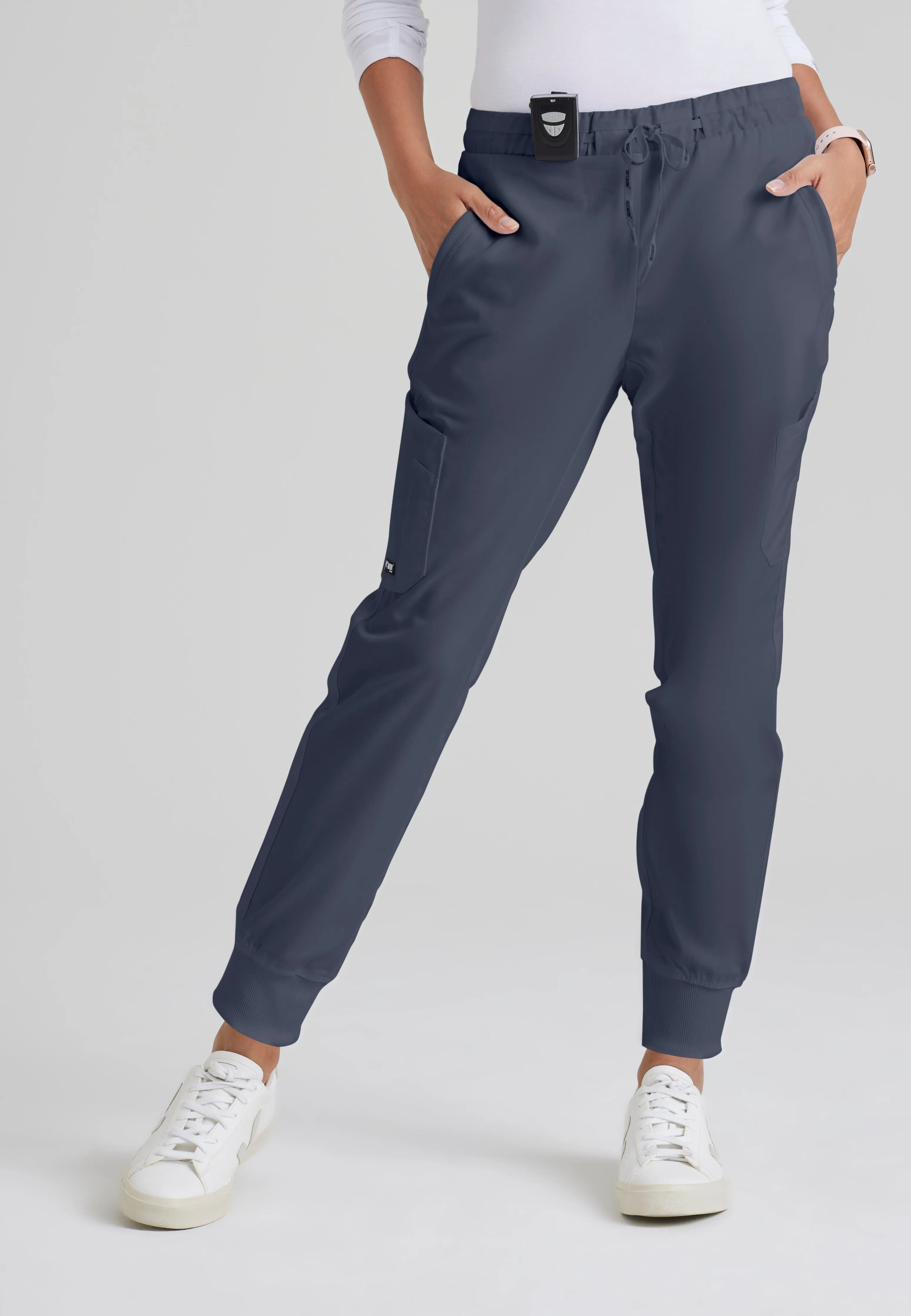 Kira 5-Pocket Mid-Rise Jogger Scrub Pant