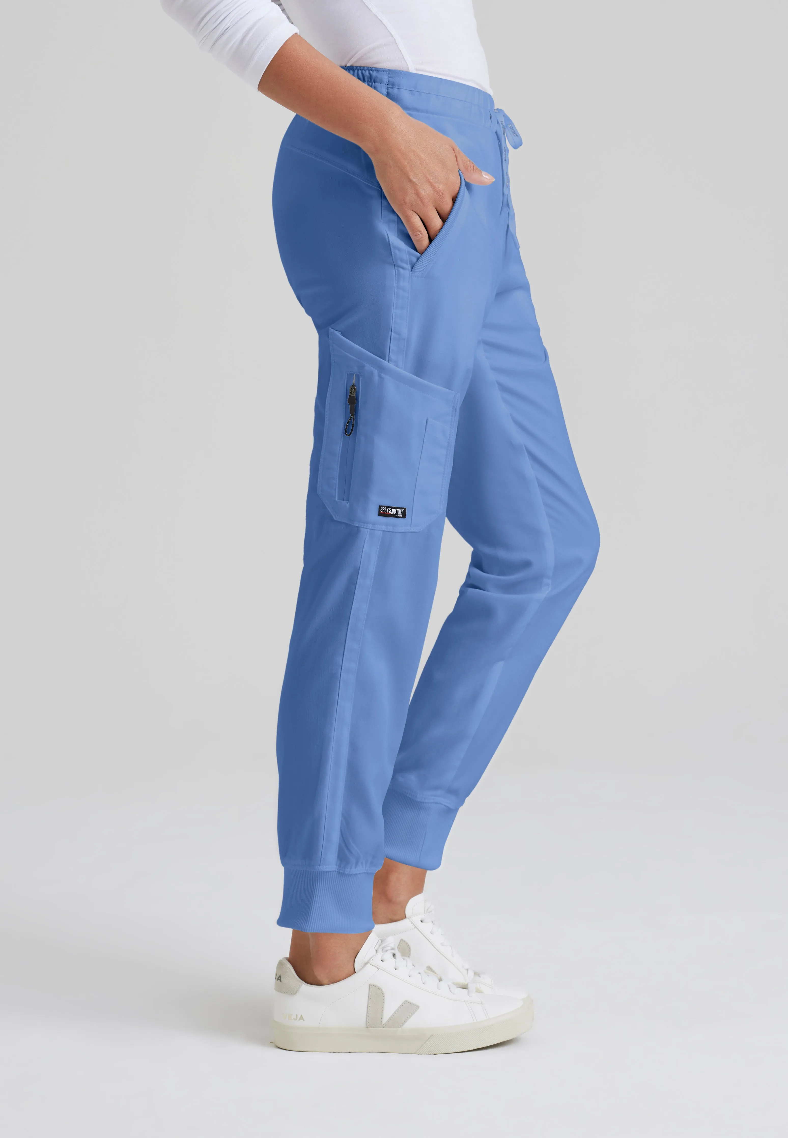 Kira 5-Pocket Mid-Rise Jogger Scrub Pant
