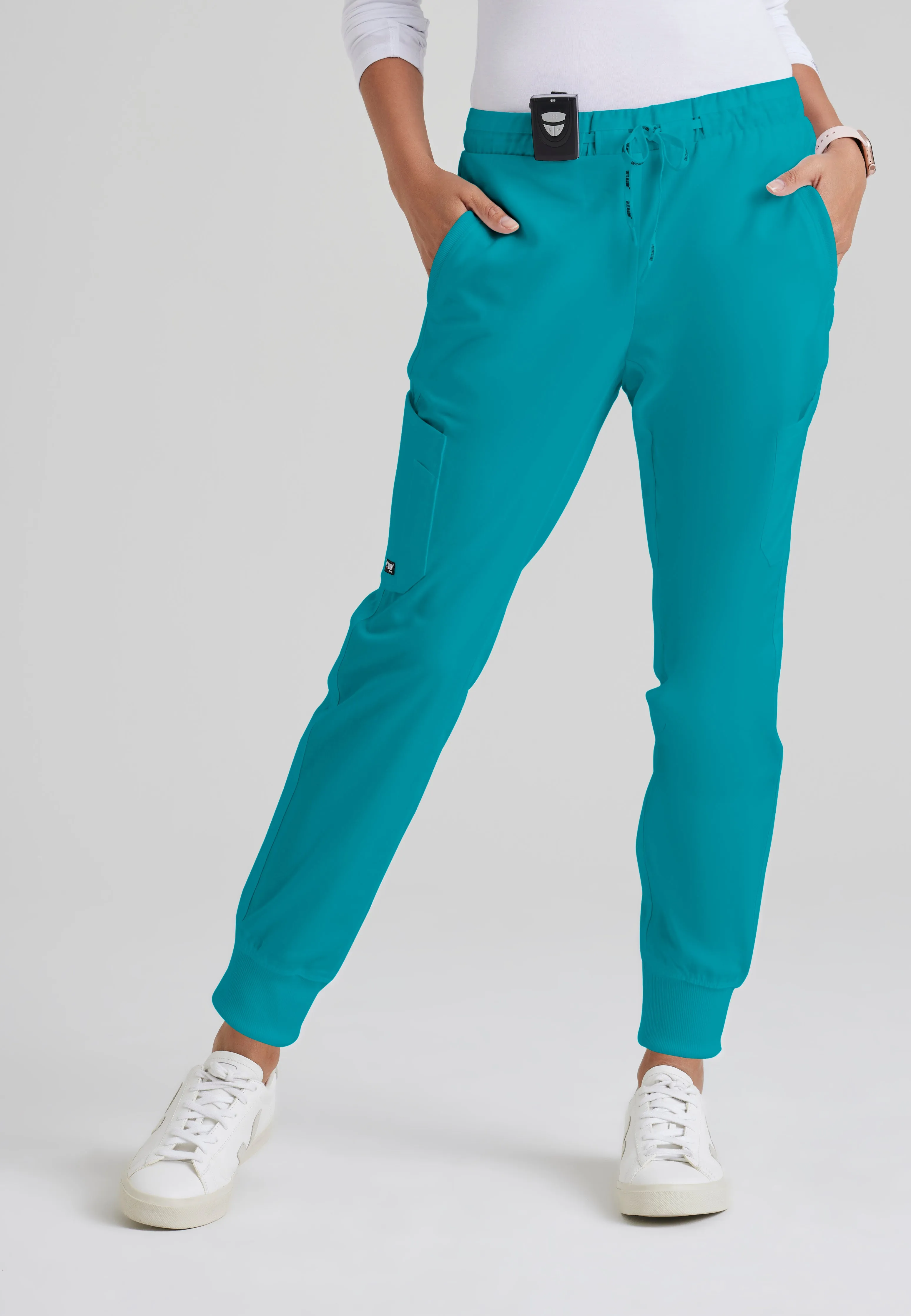 Kira 5-Pocket Mid-Rise Jogger Scrub Pant