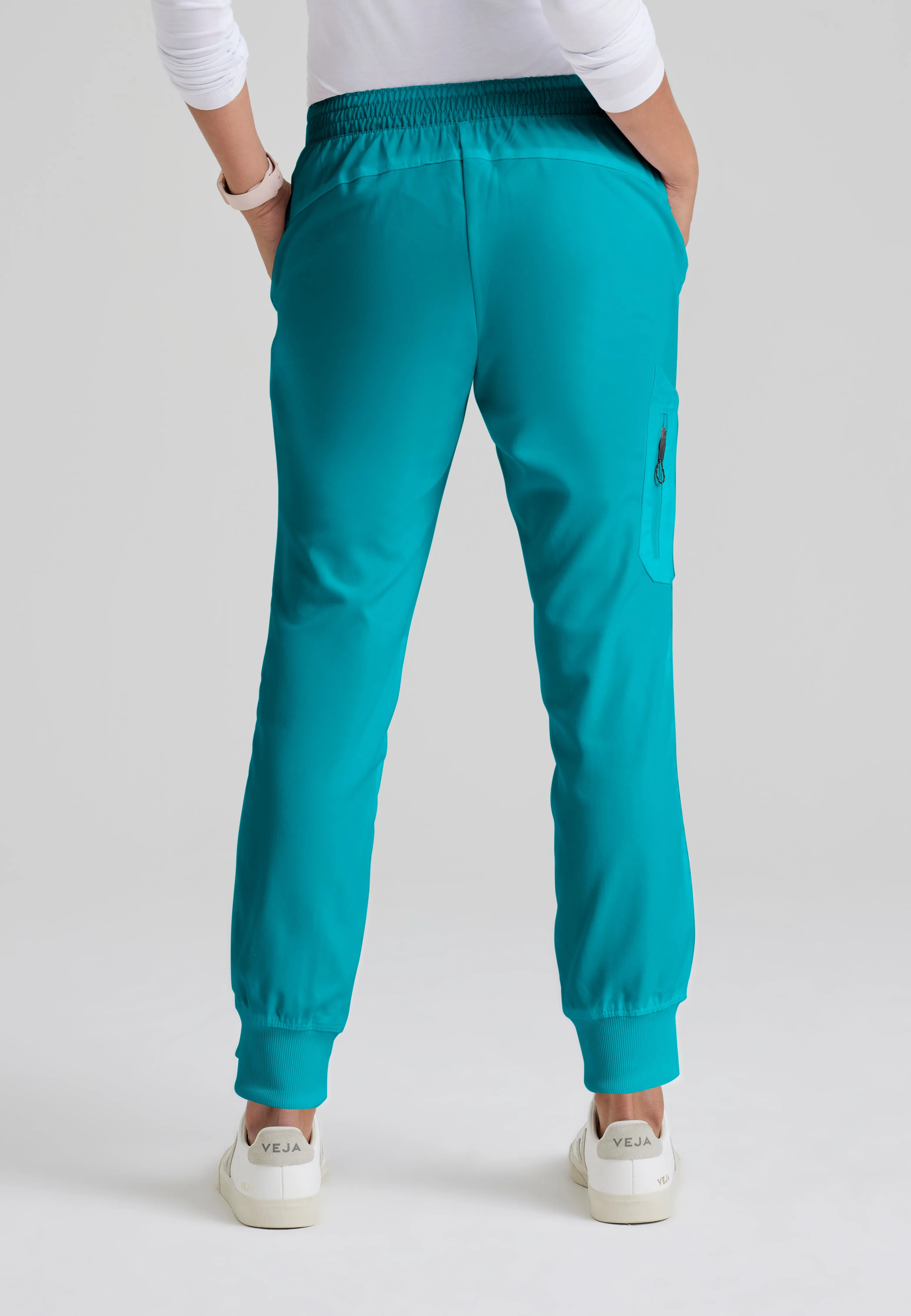 Kira 5-Pocket Mid-Rise Jogger Scrub Pant