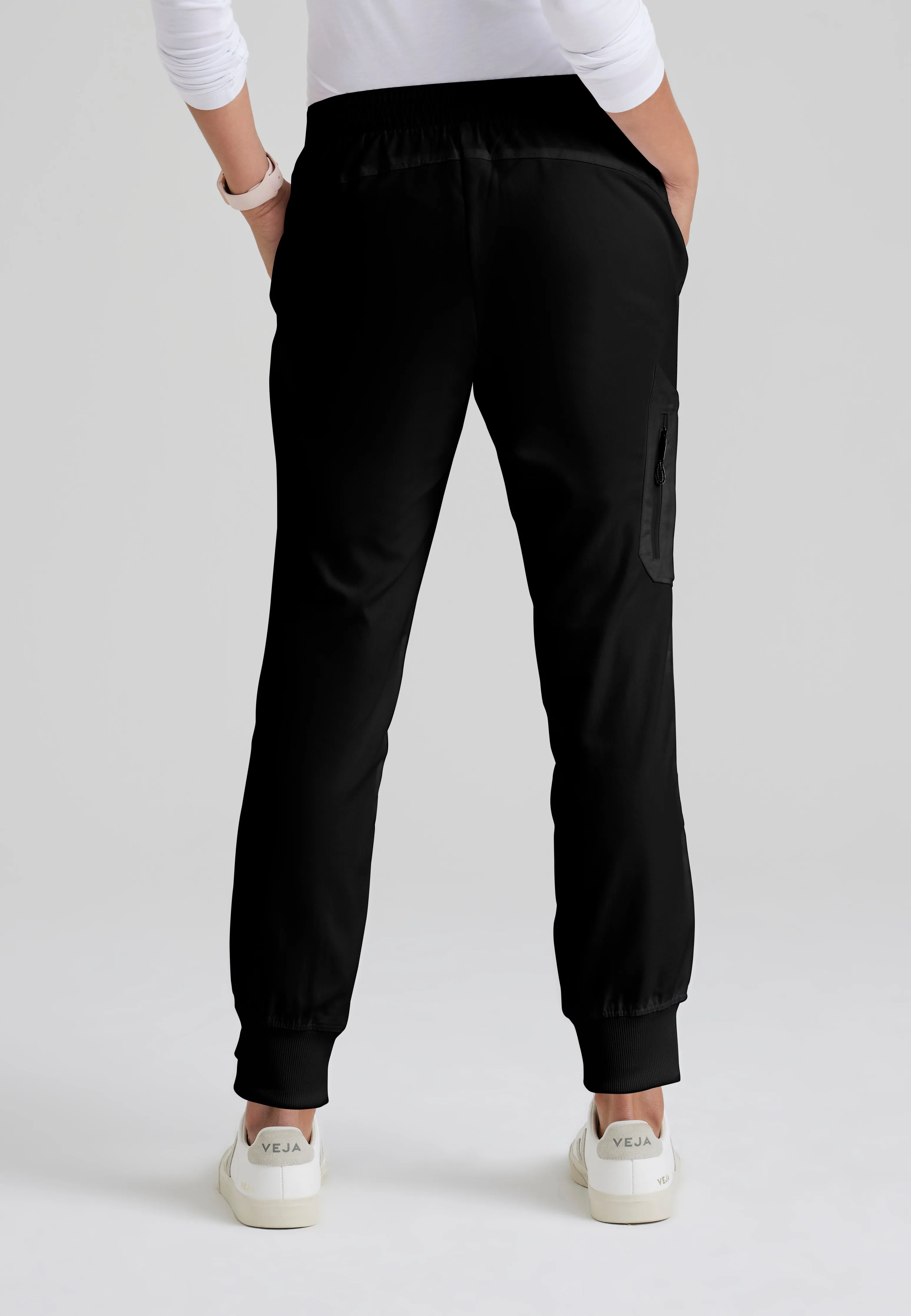 Kira 5-Pocket Mid-Rise Jogger Scrub Pant