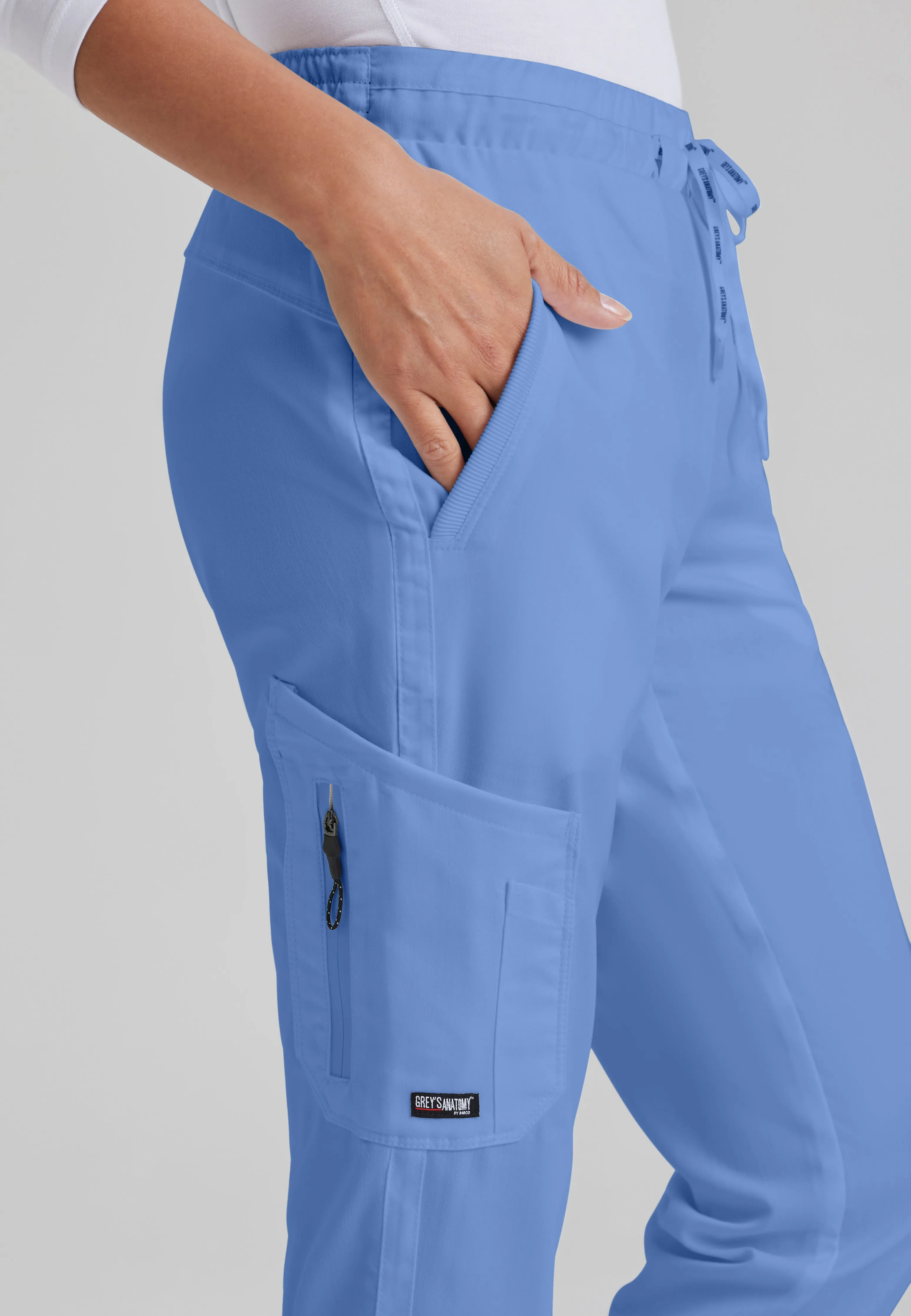 Kira 5-Pocket Mid-Rise Jogger Scrub Pant