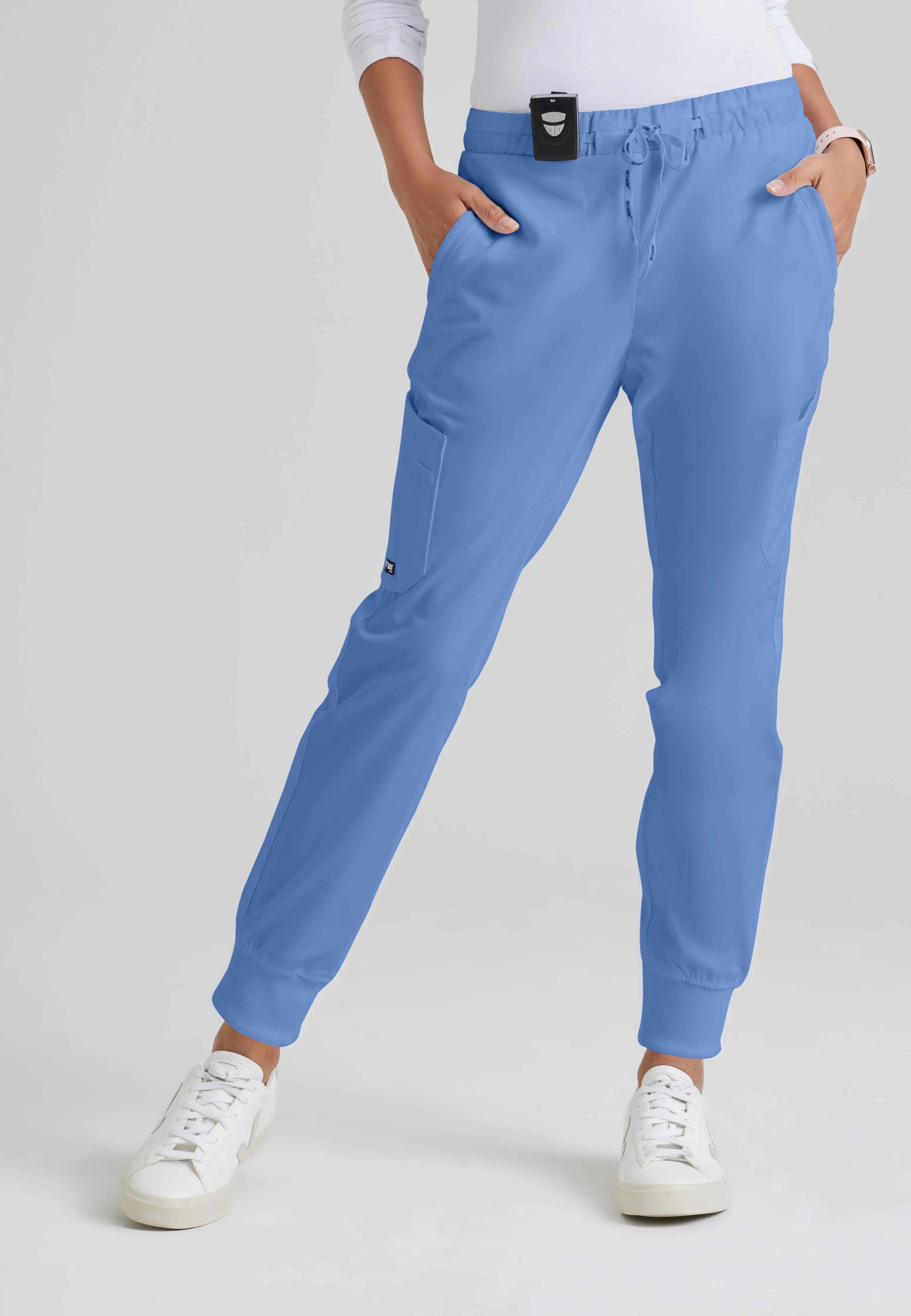 Kira 5-Pocket Mid-Rise Jogger Scrub Pant