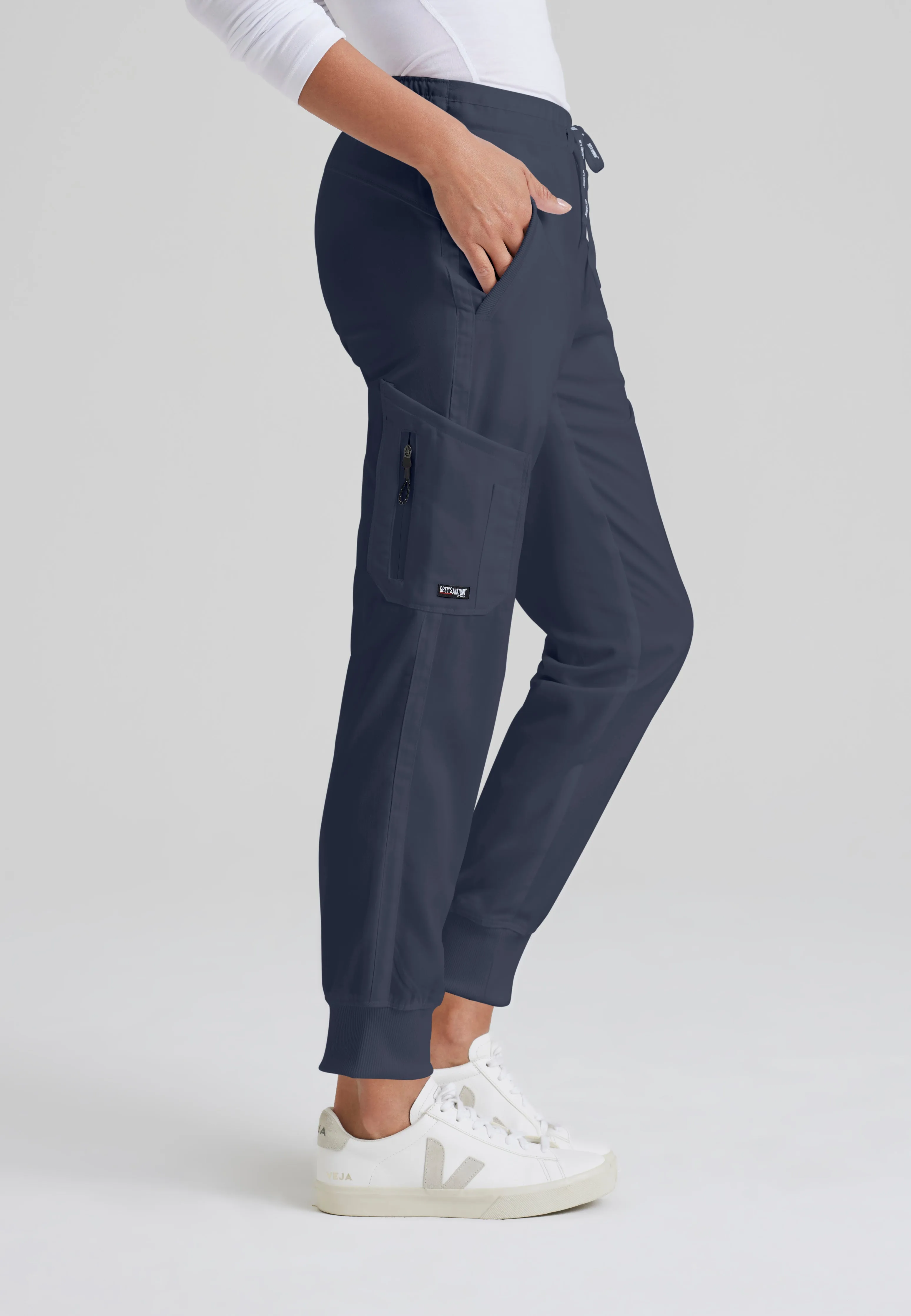 Kira 5-Pocket Mid-Rise Jogger Scrub Pant