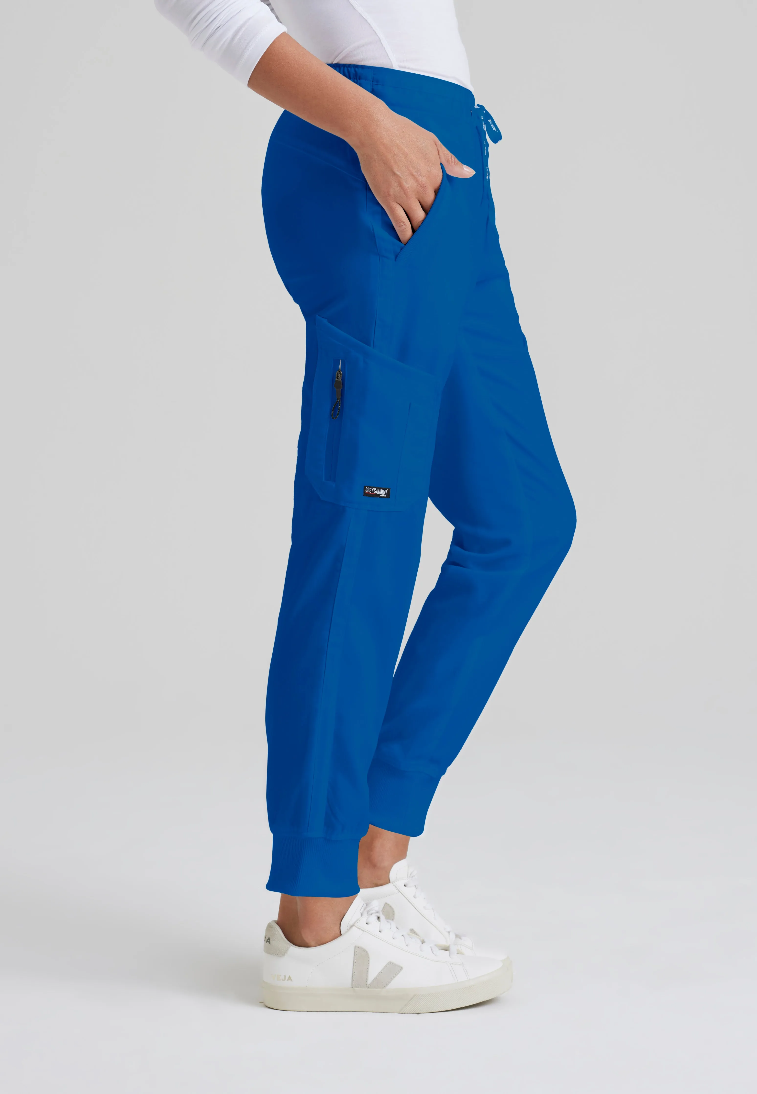 Kira 5-Pocket Mid-Rise Jogger Scrub Pant