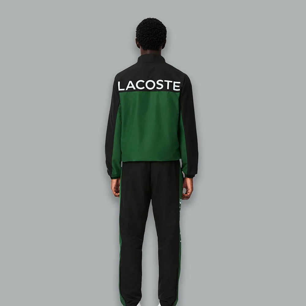 Lacoste Sport Printed Tracksuit Green/Black