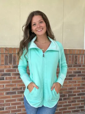 LuLu B Seafoam Reversible Jacket