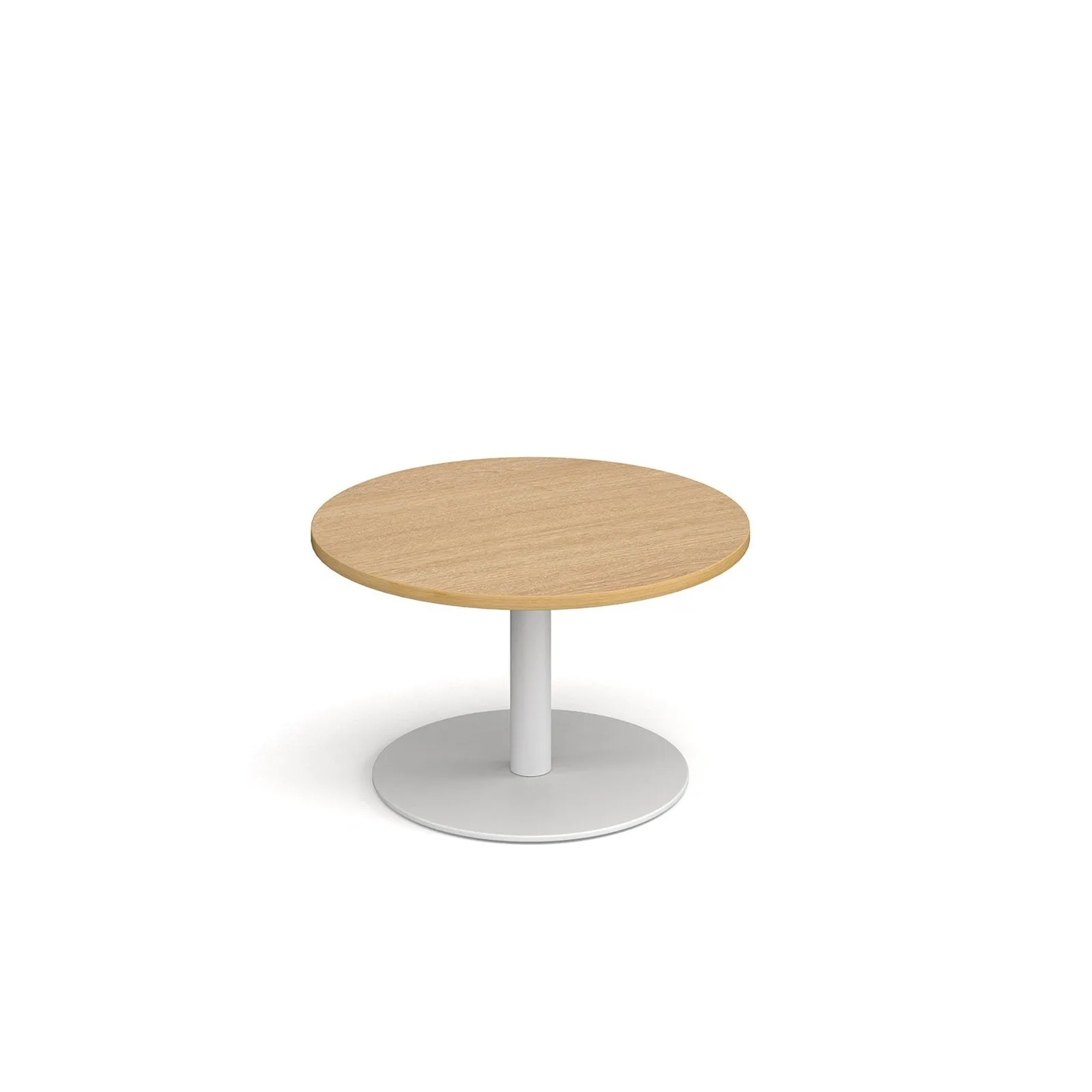 Monza circular coffee table with flat round base