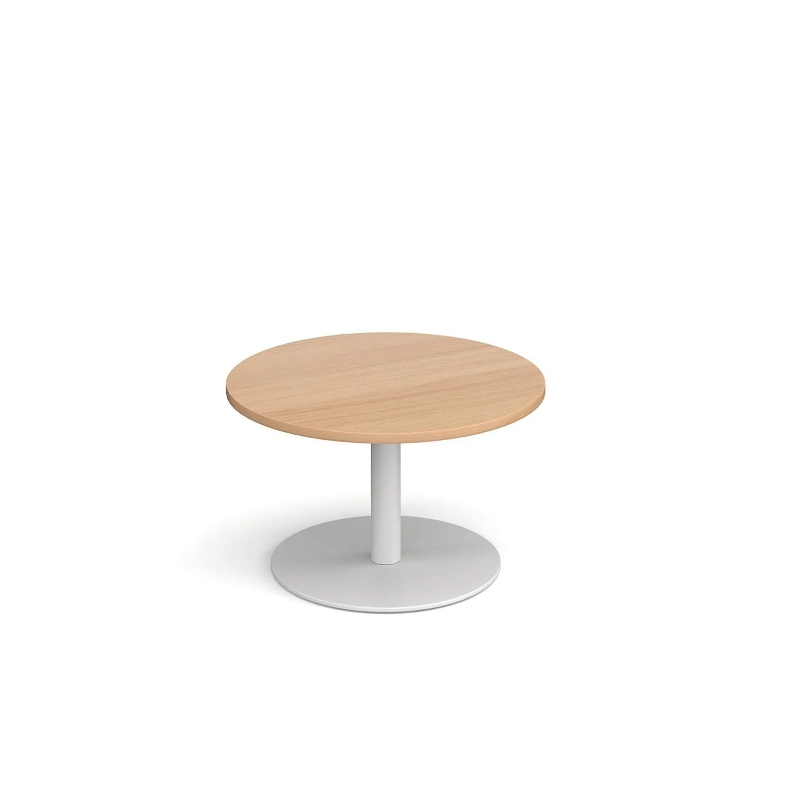 Monza circular coffee table with flat round base