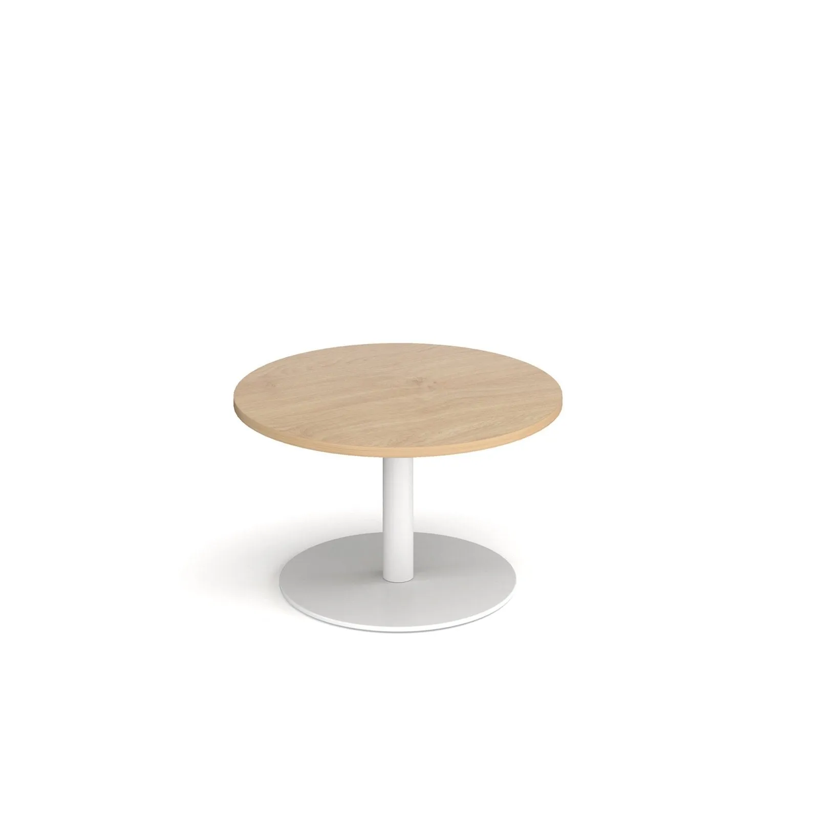 Monza circular coffee table with flat round base
