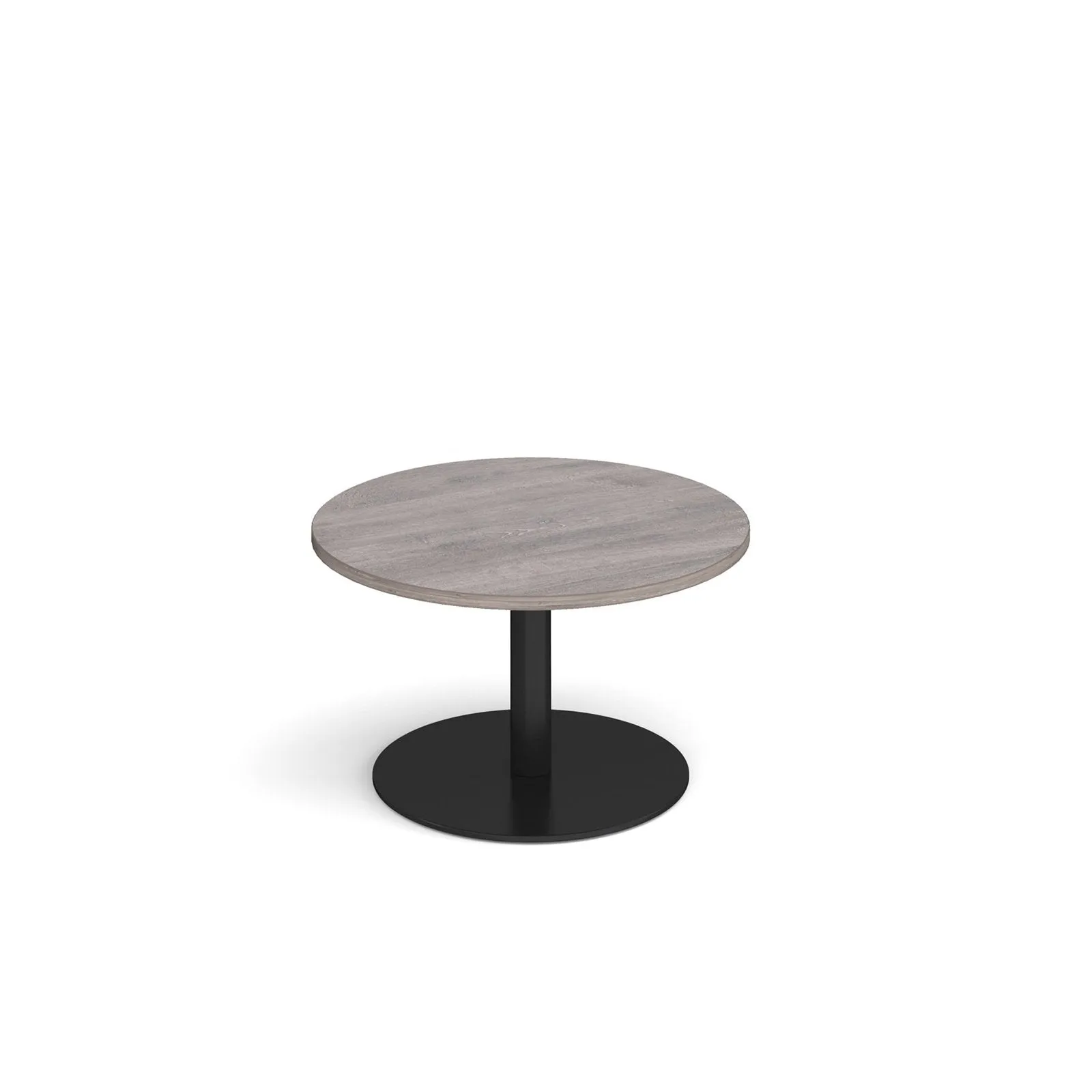Monza circular coffee table with flat round base